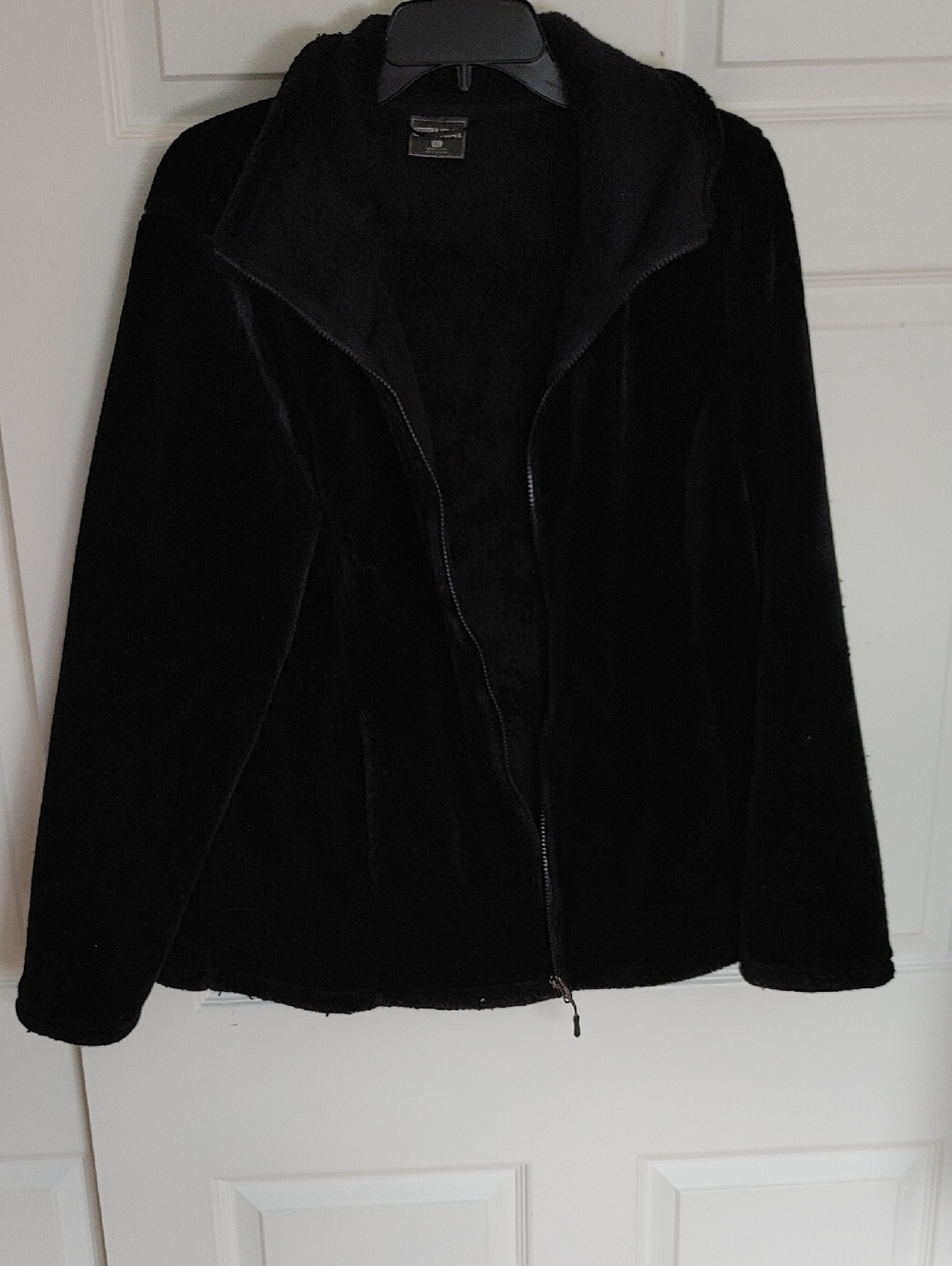 32 Degrees Black Faux Fur Zip Jacket